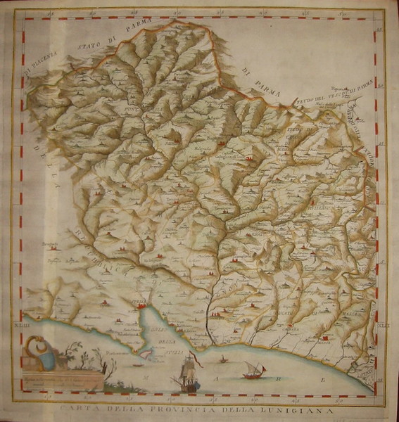 Carta della provincia della Lunigiana