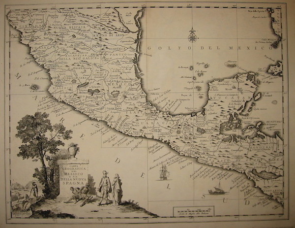 Carta geografica del Messico o sia della della Nuova Spagna