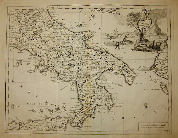 Carta geografica del Regno di Napoli