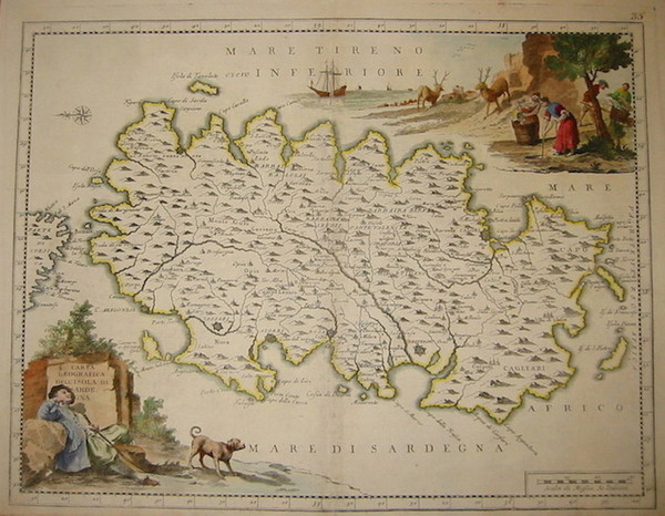 Carta geografica dell’Isola di Sardegna