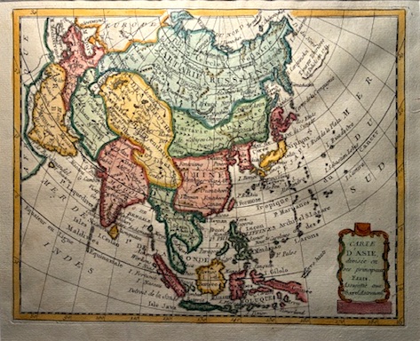 Carte d’Asie divisée en ses principaux Etats