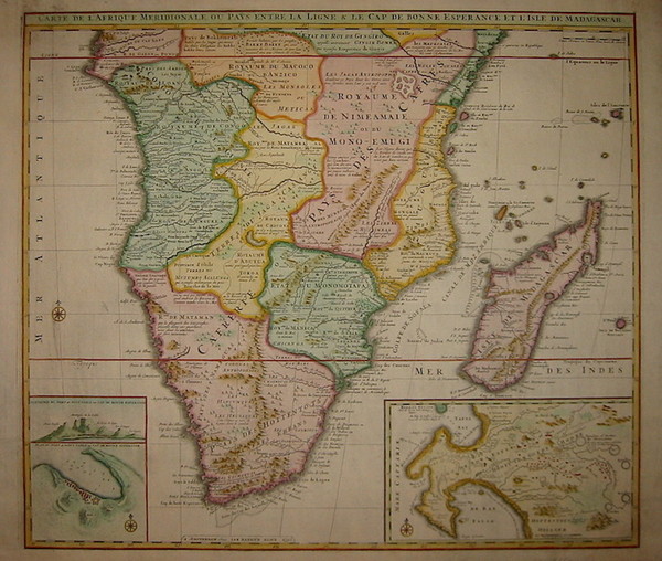 Carte de l’Afrique Meridionale ou Pays entre la Ligne & …