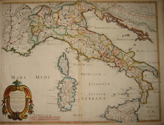 Carte Generale de l’Italie en trois principales parties ou quatres …