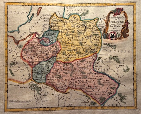 Carte generale de la Pologne avec tous les Etats qui …