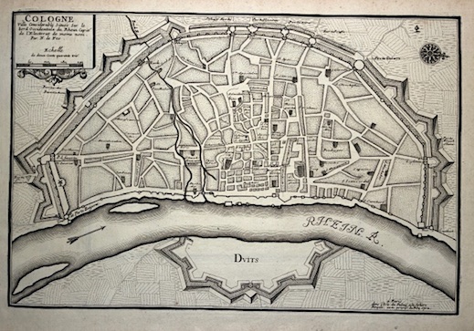 Cologne (Koln). Ville considerable située sur le bord occidental du …