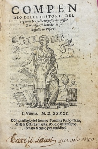 Compendio delle historie del Regno di Napoli