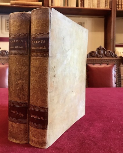 Corpus juris civilis academicum, in suas partes distributum, usuique moderno …