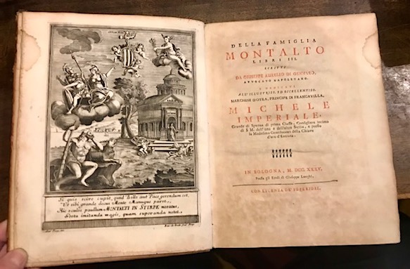 Della Famiglia Montalto Libri III scritti da Giuseppe Aurelio Di …