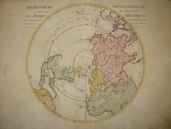 Hemisphere septentrional pour voir plus distinctement les Terres Arctiques (e …