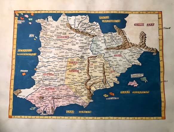 Europae Tabula secunda continet Hispaniam