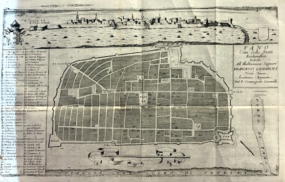 Fano. Città dello Stato Ecclesiastico. Dedicata all’Illustrissimo Signore Francesco Gasparoli …