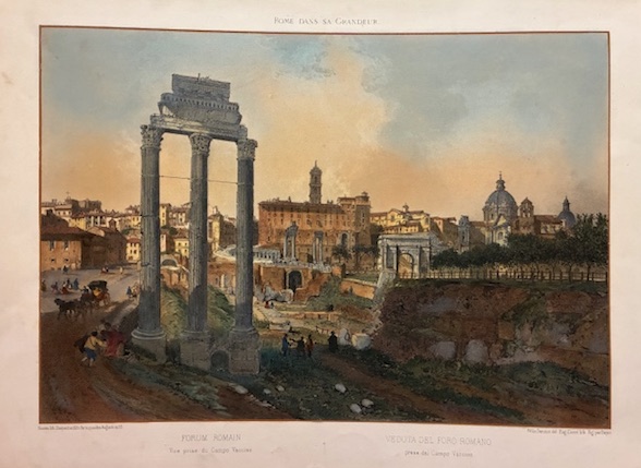 Forum romain. Vue prise du Campo Vaccino - Veduta del …