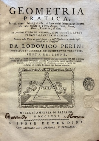 Geometria pratica, in cui oltre i principj di essa, vi …