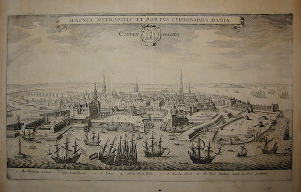 Hafnia Metropolis et Portus celeberrimus Daniae. Coppenhagen