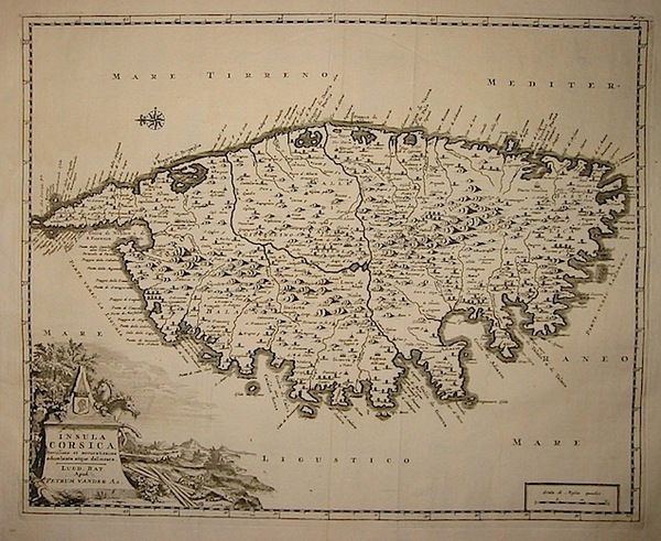 Insula Corsica novissime et accuratissime adumbrata atque delineata