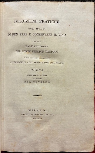 Istruzioni pratiche sul modo di ben fare e conservare il …