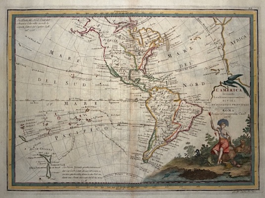 L’America secondo le ultime osservazioni divisa ne’ suoi Stati principali