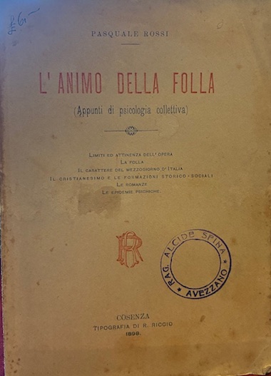 L’animo della folla. Limiti ed attinenza dell’opera, La folla, Il …