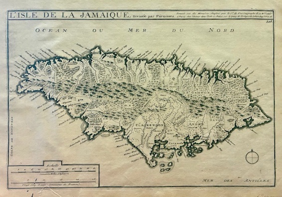 L’Isle de la Jamaique, divisée par Paroisses