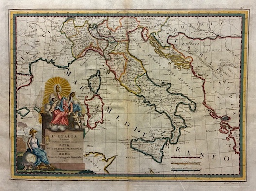 L’Italia secondo le ultime osservazioni divisa ne’ suoi Stati principali