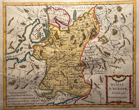 La Russie d’Europe divisée par Gouvernemens