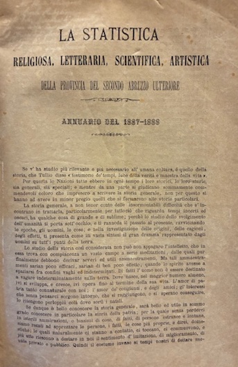 La statistica religiosa, letteraria, scientifica, artistica della Provincia del secondo …