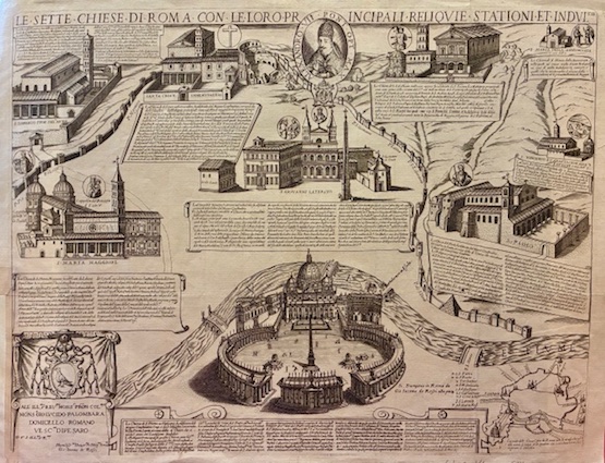 Le sette Chiese di Roma con le loro principali reliquie, …