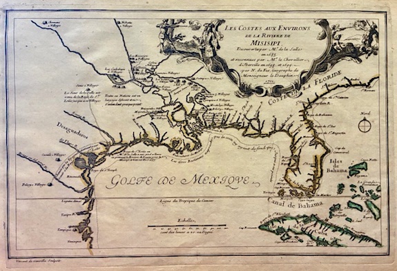 Les Costes aux environs de la Riviere de Misisipi