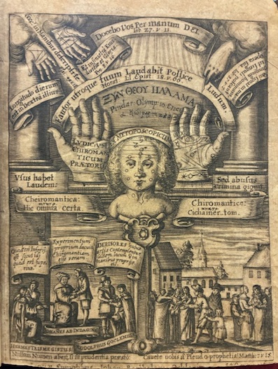 Ludicrum chiromanticum Praetorii: seu Thesaurus chiromantiae, locupletissimus.