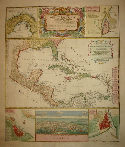 Mappa Geographica, complectens I. India Occidentalis partem mediam circum Isthmum …