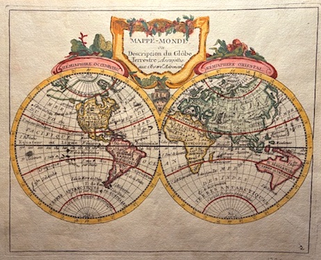 Mappe-Monde ou Description du Globe Terrestre, assujettie aux observations astronomiques