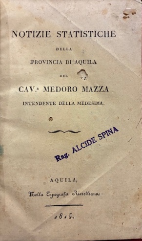Notizie statistiche della Provincia di Aquila