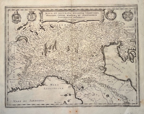 Nova et accurata Ducatus Venetiani, Mediolani, Genuae, Mantuae et finitimorum …