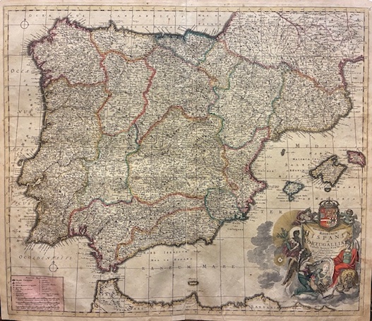 Novissima et accuratissima Regnorum Hispaniae et Portugalliae tabula