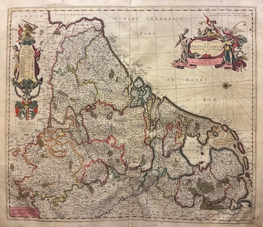 Novissima et accuratissima XVII Provinciarum Germaniae Inferioris tabula