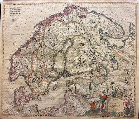 Novissima nec non perfectissima Scandinaviae tabula comprehendens Regnorum Sueciae, Daniae …