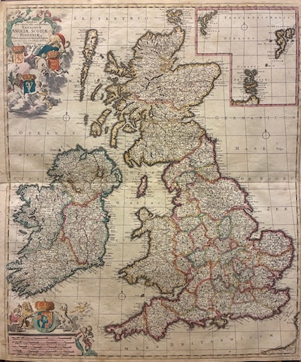 Novissima prae caeteris aliis accuratissima Regnorum Angliae, Scotiae, Hiberniae tabula