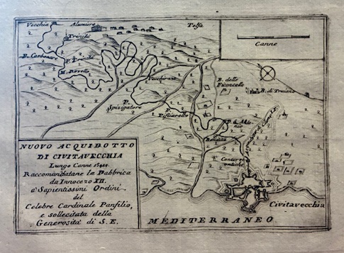 Nuovo acquidotto di Civitavecchia lungo canne 15420. Raccomandatane la fabbrica …