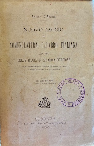 Nuovo saggio di nomenclatura calabro-italiana ad uso delle scuole di …