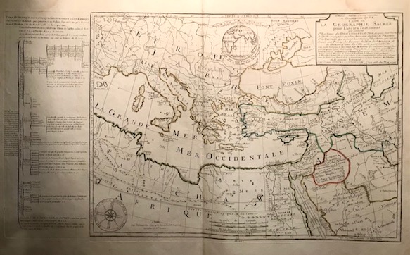 Orbis Bibliis Sacris cognitus seu Geographia Sacra. Carte de la …