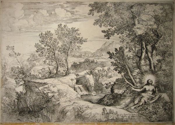 Paesaggio con S.ta Maria Maddalena