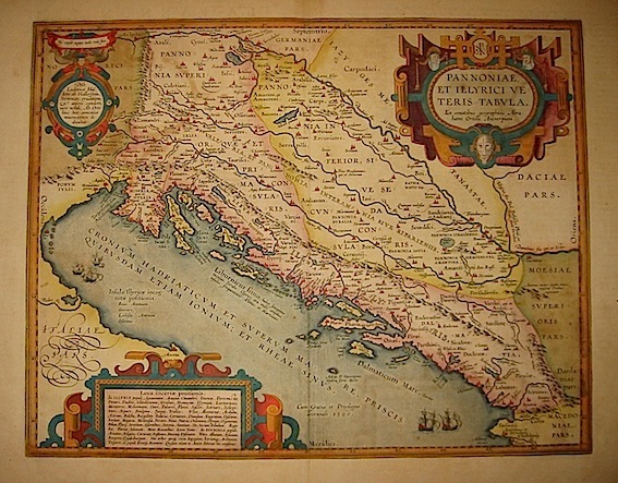 Pannoniae, et Illyrici veteris tabula.