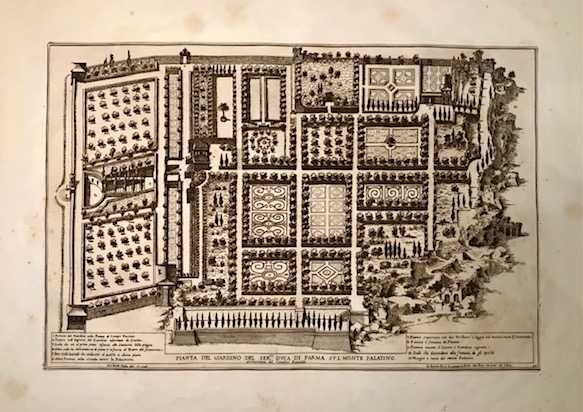Pianta del Giardino del Ser.mo Duca di Parma sul Monte …
