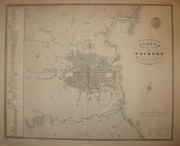 Pianta della città di Palermo e dei suoi contorni