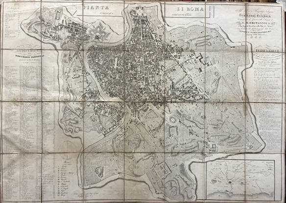 Pianta di Roma publicata nell’anno 1835