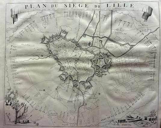 Plan du siege de Lille. Dressé par un des premiers …