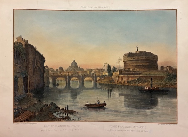 Pont et Chateau Saint-Ange avec St. Pierre. Vue prise de …