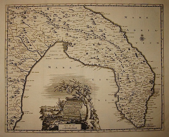 Provinciae Hydruntinae vulgo Terra d’Otranto Geographica Tabula accuratissime delineata