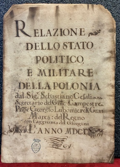 Relazione dello stato politico e militare della Polonia