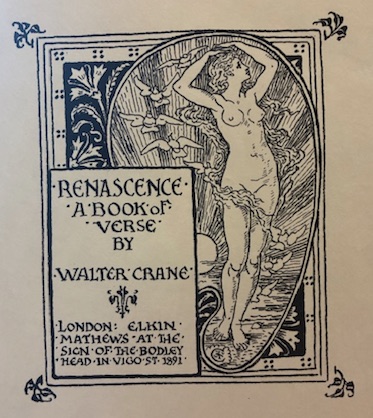 Renascence. A book of verse by Walter Crane